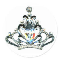 Rainbow sparkles of a Tiara stickers by LadyDenise Rainbow sparkles of a Tiara stickers