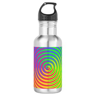Rainbow Spiral 18oz Water Bottle