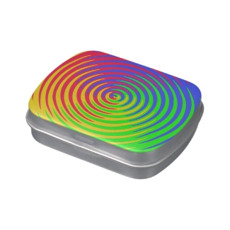 Rainbow Spiral Candy Tin