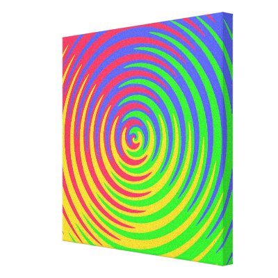 Rainbow Spiral Canvas Print