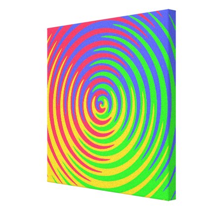 Rainbow Spiral Canvas Print