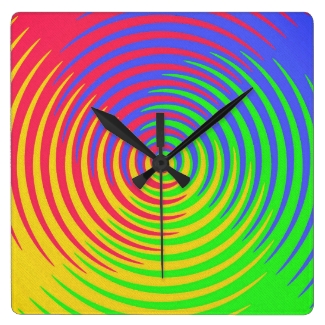 Rainbow Spiral Clock