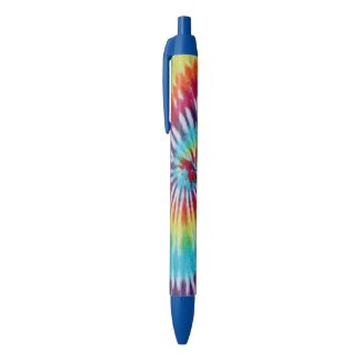 Rainbow Spiral Custom Photo Blue Ink Pen