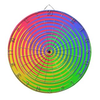 Rainbow Spiral Dartboard