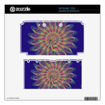 Rainbow Spiral Flower Design - Indigo Background Skin For The Nintendo 3DS