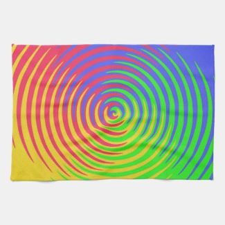 Rainbow Spiral Kitchen Towel