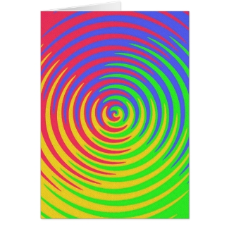 Rainbow Spiral Note Card