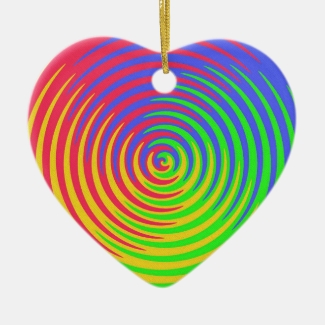 Rainbow Spiral Ornament