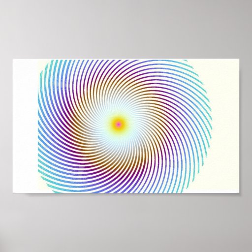 Rainbow Spiral Poster