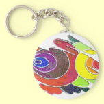 Rainbow  Spirals keychains