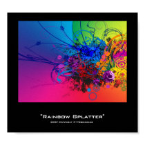RAINBOW SPLATTER posters