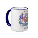 Rainbow Sprial Mandala mugs