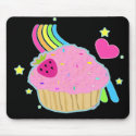 Rainbow Sprinkled Cupcake Mousepad by aikiri Rainbow Sprinkled Cupcake Mousepad