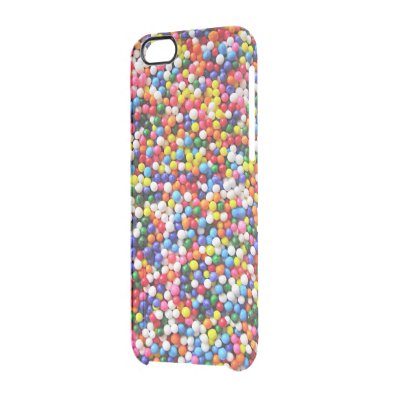 Rainbow sprinkles clear iPhone 6/6S case