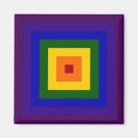 Rainbow Square Fridge Magnets