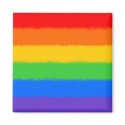 Rainbow Square Magnet by Quill_And_Me Rainbow Square Magnet