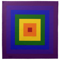 Rainbow Square napkins