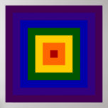 Rainbow Square Print