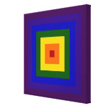 Rainbow Square Stretched Canvas Prints