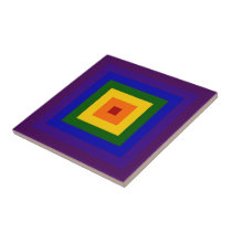 Rainbow Square tiles