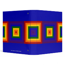 Rainbow Squares binders