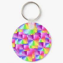 Rainbow Squares keychains by dndartstudio Rainbow Squares keychains