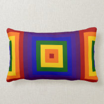 Rainbow Squares pillows