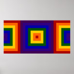 Rainbow Squares Posters