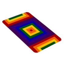 Rainbow Squares magnets