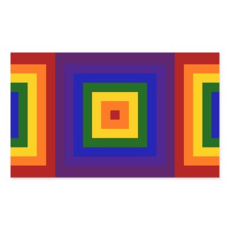 Rainbow Squares sticker