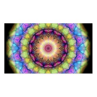 Rainbow stained Glass Business Card Templates