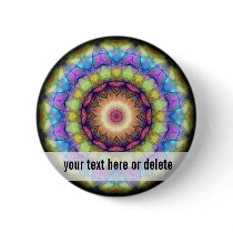 Rainbow stained Glass Pinback Buttons