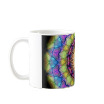 Rainbow stained Glass Mug