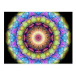 Rainbow stained Glass Postcard