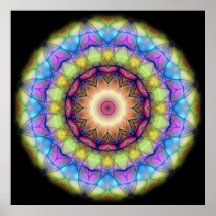 Rainbow stained Glass Posters