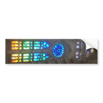 Rainbow Stained Glass Windows Bumper Sticker