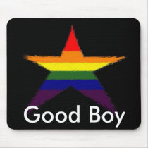 Rainbow Star Award Mouse Pads