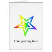 Rainbow Star Card