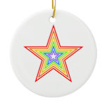 Rainbow Star Design ornaments