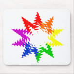 rainbow star mousepads