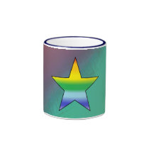 Rainbow Star Mug mugs
