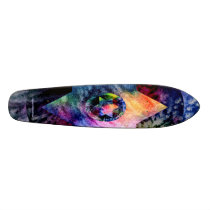 Rainbow Star of David Skateboard