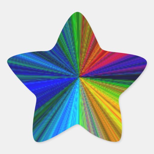 Rainbow Star Sticker Zazzle