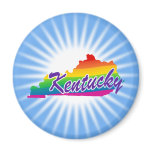 Rainbow State Of Kentucky Fridge Magnet