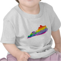 Rainbow State Of Kentucky t-shirts