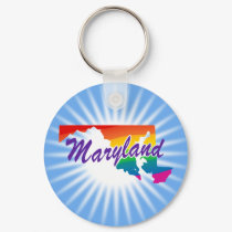 Rainbow State Of Maryland keychains by rainbowthree Rainbow State Of Maryland keychains