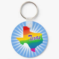Rainbow State Of Texas keychains by rainbowthree Rainbow State Of Texas keychains