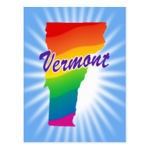 Rainbow State Of Vermont Postcards