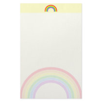 rainbow customized stationery