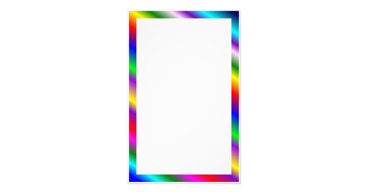Rainbow Stationery Zazzle